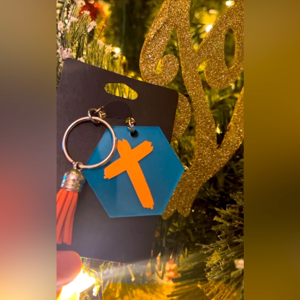 Keychain with Cross